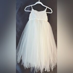 Elegant White Tulle Dress